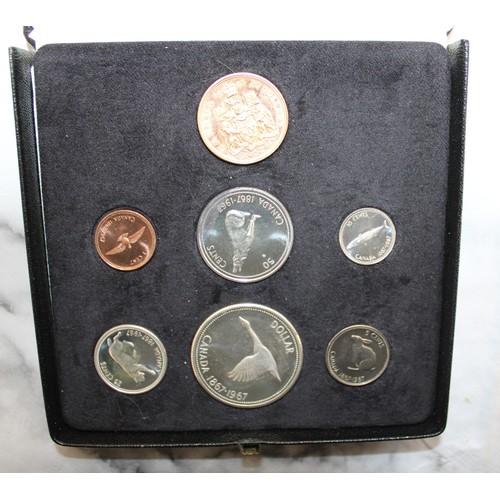 857 - Boxed Royal Canadian Mint OTTAWA Monnaie Royale Canadienne Seven Coin Set Including 20ct Gold 20 Dol... 