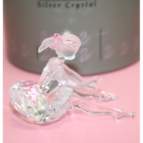 69 - A Boxed Collectable Swarovski Silver Crystal Ballerina Figurine