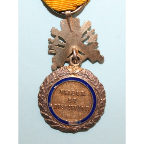 637 - Pair of French 1870 Military Merit Medals