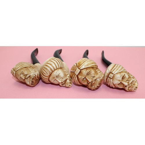 18 - 4 x Boxed Meerschaum Pipes