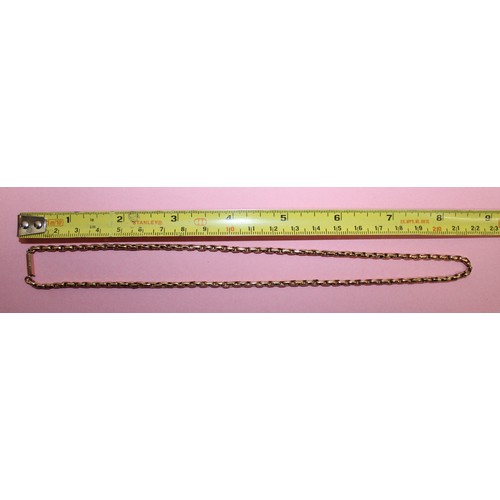858 - Antique Link Chain Stamped 9C Gold Total Weight-7.61g