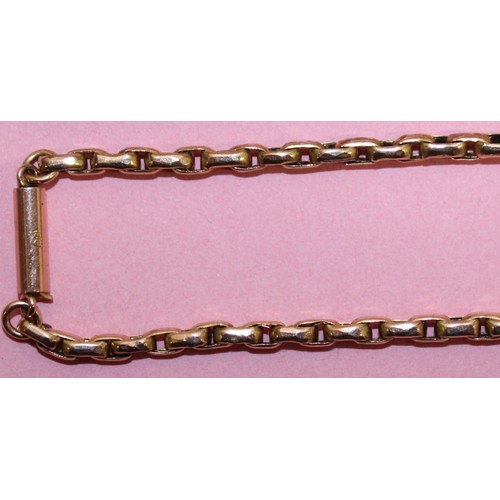 858 - Antique Link Chain Stamped 9C Gold Total Weight-7.61g