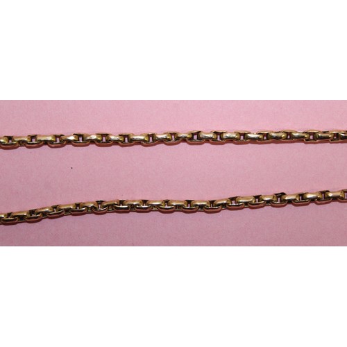 858 - Antique Link Chain Stamped 9C Gold Total Weight-7.61g