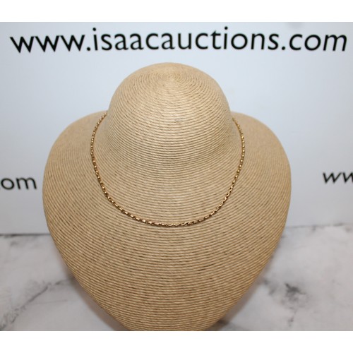 858 - Antique Link Chain Stamped 9C Gold Total Weight-7.61g