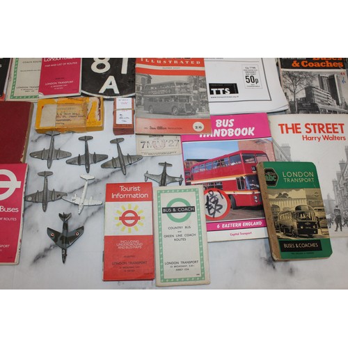 26 - A Collection Of Bus memorabilia Including Maps Of London Underground, Books, Tickets, Photos And Oth... 