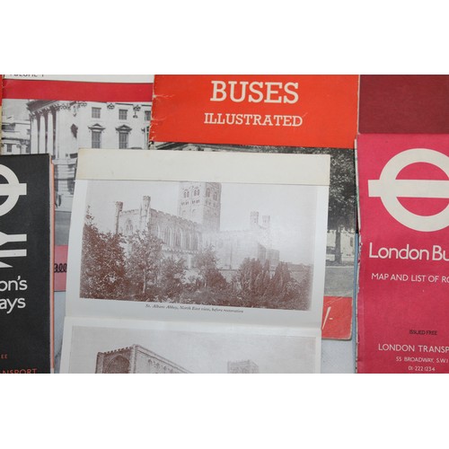 26 - A Collection Of Bus memorabilia Including Maps Of London Underground, Books, Tickets, Photos And Oth... 