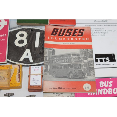 26 - A Collection Of Bus memorabilia Including Maps Of London Underground, Books, Tickets, Photos And Oth... 