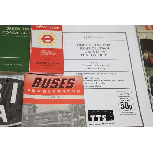 26 - A Collection Of Bus memorabilia Including Maps Of London Underground, Books, Tickets, Photos And Oth... 