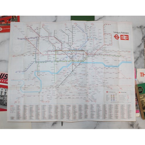 26 - A Collection Of Bus memorabilia Including Maps Of London Underground, Books, Tickets, Photos And Oth... 