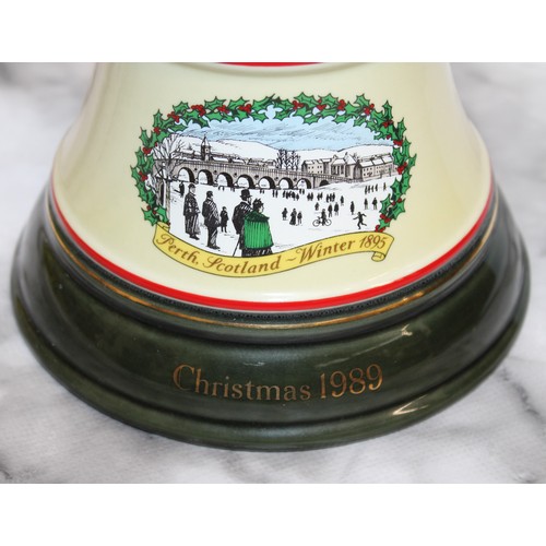 7 - A Collectable Boxed Christmas 1989 Extra Special Bell's Whisky In A Wade Porcelain Decanter (Unopene... 