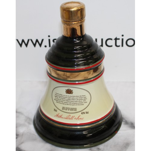 10 - A Collectable Boxed 1990 Christmas Extra Special Bell's Whisky In A Wade Porcelain Decanter (Unopene... 