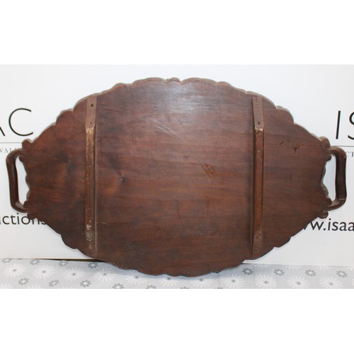 281 - Vintage Hand Carved Wooden Serving Tray
Dimensions 62cm x 34.5cm
