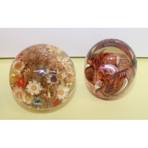 242 - Selection Of Paperweights Inc-
MILLRACE GLASS
HAFOD GRANGE
ISLE OF WIGHT GLASS
Etc
Tallest-7cm
Colle... 