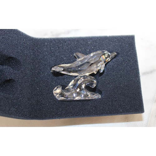 245 - Two Boxed SWAROVSKI Items Inc- Dolphin & Mother Sheep Lying