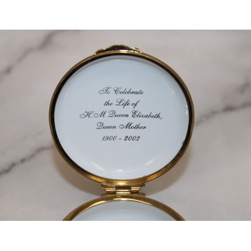 247 - Crummies Enameled Pot Hand Painted Limited Edition 1/250 To Celebrate The Life Of H. M Queen Elizabe... 