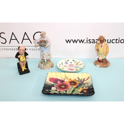 250 - A Selection Of Collectable Items Inc: 2 x Royal Doulton Figurines Etc Tallest: 15cm And 2 x Trinket ... 