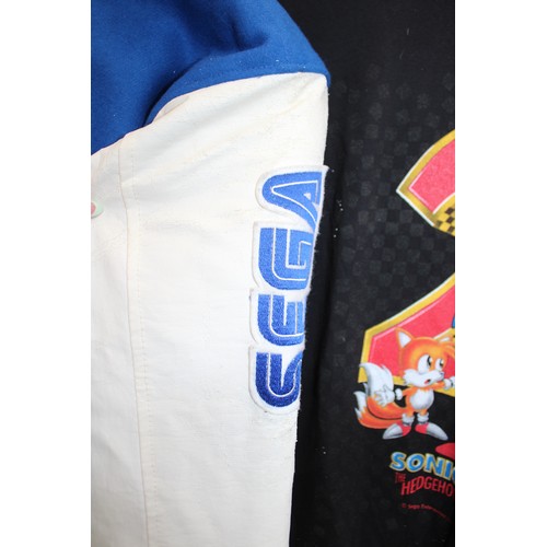 251 - SONIC The Hedgehog 2 PROMOTIONAL Clothing Inc Two x T-Shirts Size Small & Medium/Coat Size 30/32