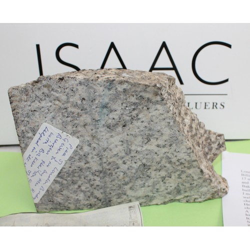 256 - London Bridge Stone Piece 20cm Length With Newspaper Clipping Etc
COLLECTION ONLY