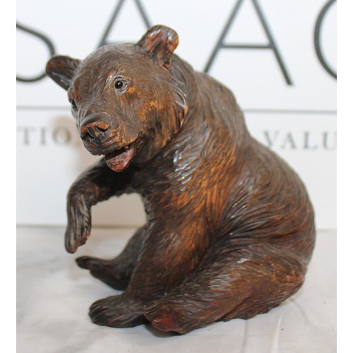 297 - Antique Black Forest Bear Height 12cm