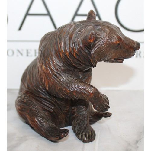 297 - Antique Black Forest Bear Height 12cm