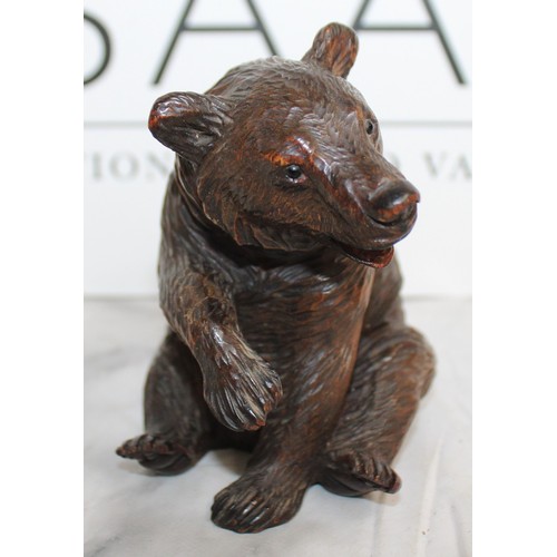 297 - Antique Black Forest Bear Height 12cm