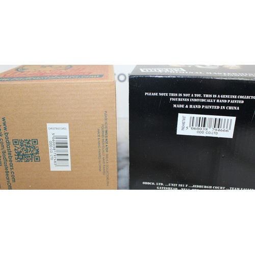 261 - WARNING ADULT CONTENT 2 x Boxed -BAD TASTE BEARS- By Peter Underhill Inc: Christmas Carol And Pinch ... 