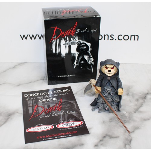263 - WARNING ADULT CONTENT 2 x Boxed -BAD TASTE BEARS- By Peter Underhill Inc: DEATH -Limited Edition No:... 