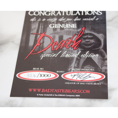 263 - WARNING ADULT CONTENT 2 x Boxed -BAD TASTE BEARS- By Peter Underhill Inc: DEATH -Limited Edition No:... 