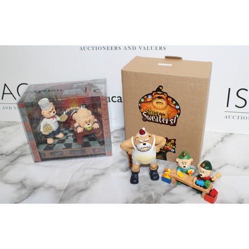 265 - WARNING ADULT CONTENT 2 x Boxed BAD TASTE BEARS By Peter Underhill Inc: Santa's Little Sweaters! And... 