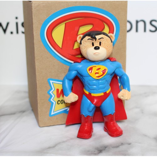267 - WARNING ADULT CONTENT 2 x Boxed BAD TASTE BEARS By Peter Underhill Inc: Clark (Superman) And Alice's... 