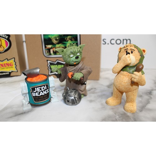 273 - WARNING ADULT CONTENT 2 x Boxed BAD TASTE BEARS By Peter Underhill Inc: Dagobear And Skinner