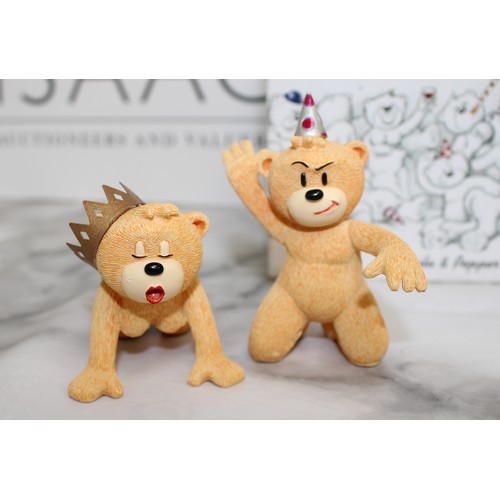 276 - WARNING ADULT CONTENT 2 x Boxed -BAD TASTE BEARS- By Peter Underhill Inc: Milton & Bradley Limited E... 