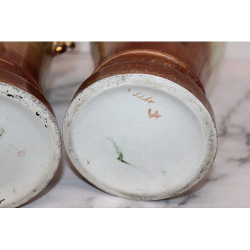 280 - Two Vintage Hand Painted Vases Tallest Height-34.5cm
Please See Pictures As Damage/Repair Shown
COLL... 