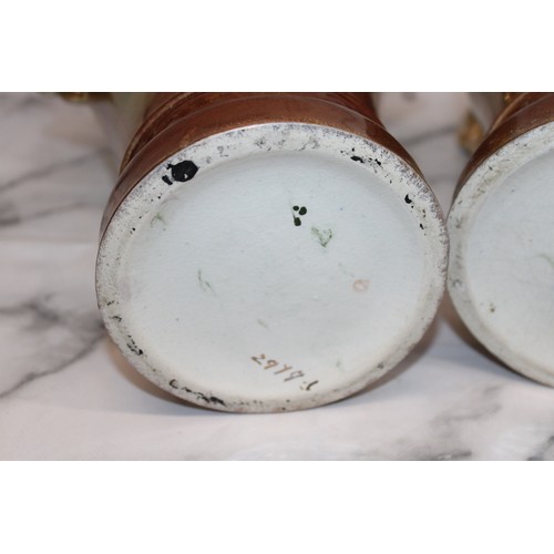 280 - Two Vintage Hand Painted Vases Tallest Height-34.5cm
Please See Pictures As Damage/Repair Shown
COLL... 
