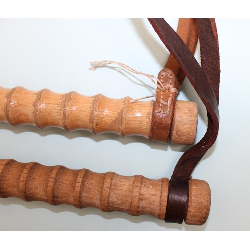 284 - 2 x Wooden Police Truncheons Length 61cm
