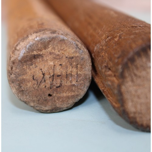 284 - 2 x Wooden Police Truncheons Length 61cm