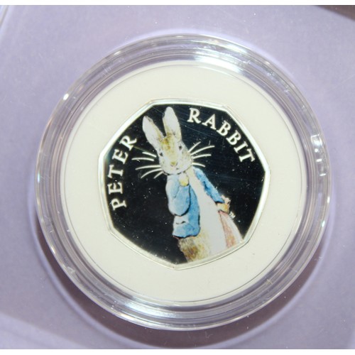 The Royal Mint Collectable Boxed Peter Rabbit 2019 UK 50p Silver Proof Coin