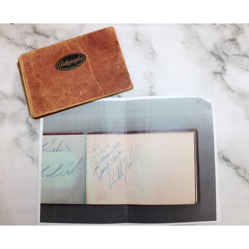 311 - A Collectable Rare Autograph Of Buddy Holly With A Certificate Of Authenticity In: Sheet Music To A ... 