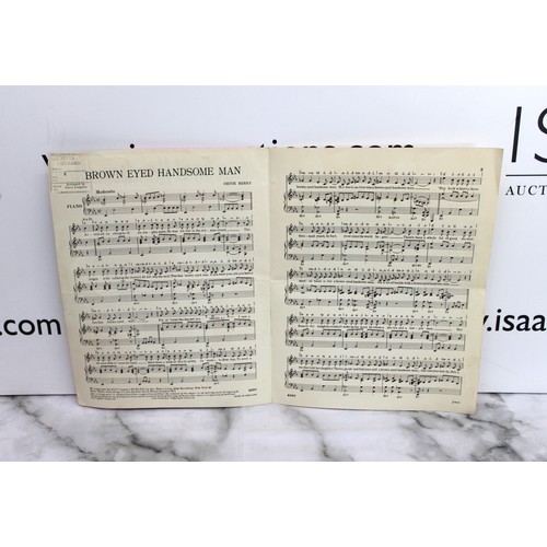 311 - A Collectable Rare Autograph Of Buddy Holly With A Certificate Of Authenticity In: Sheet Music To A ... 