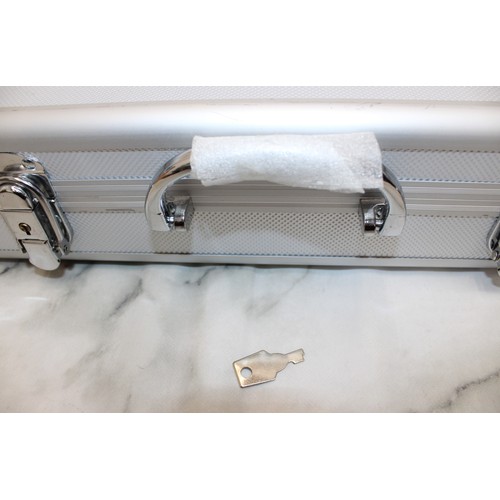 A Lockable Coin Case Including 5 x Coin Trays And Key As Found