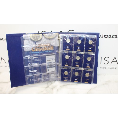 A Collectable Change Checker Album Containing 17 One Pound/19 Two Pound ...