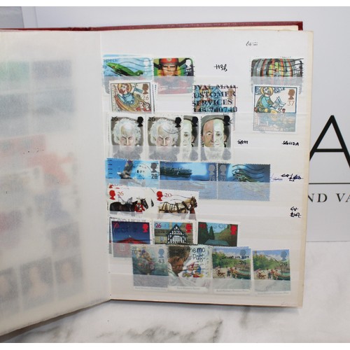 4 x Albums Containing Worldwide Franked And Unfranked Stamps