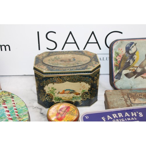 89 - A Quantity Of Mixed Collectable Advertising Tins Some With Contents Various Conditions As Found