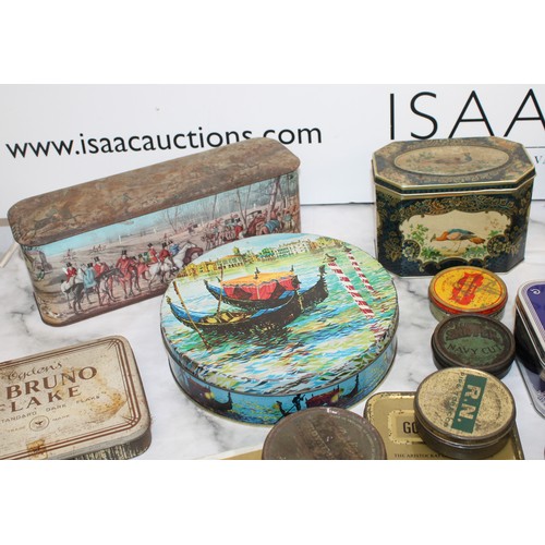 89 - A Quantity Of Mixed Collectable Advertising Tins Some With Contents Various Conditions As Found