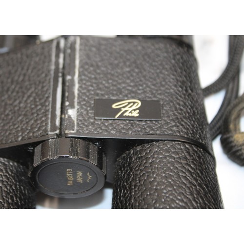 205 - A Selection Of Cased Binoculars/Camera Etc Inc: Zenith/Skybolt/Falco Etc An Ilford Sporti Camera And... 