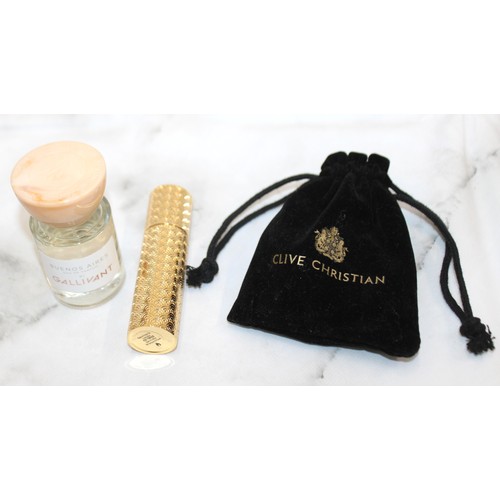 94 - 3 x Perfumes 1. 10ml Crown Collection CLIVE CHRISTIAN/UNISEX -With A Pouch 2. 36ml BUENOS AIRES Eau ... 