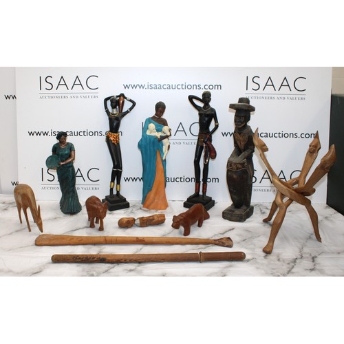 98 - A Quantity Of Collectable Item Including Figures, Animals, A Soul Journey Figurine Etc  Height Of Ta... 
