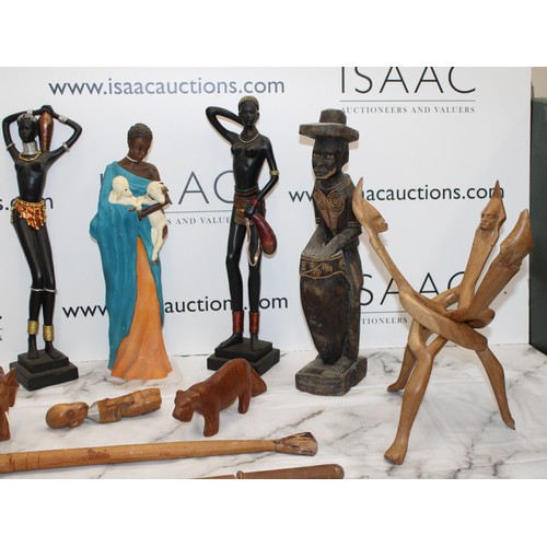 98 - A Quantity Of Collectable Item Including Figures, Animals, A Soul Journey Figurine Etc  Height Of Ta... 