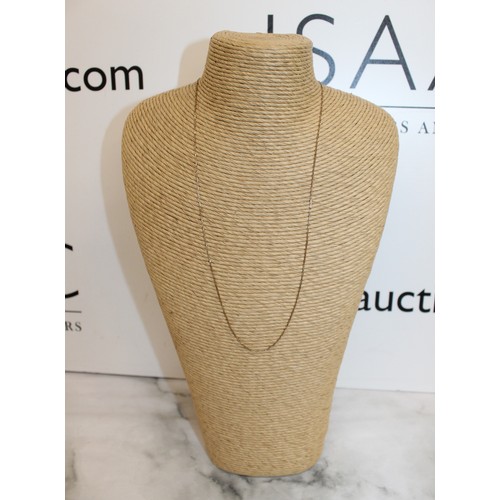 Stamped 9k Gold Fine Rectangular Link Necklace Total Weight-0.87g L ...