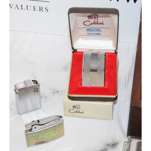 108 - A Box Containing, Lighters, Pocket Knives And Letter Openers AS Found All Untested